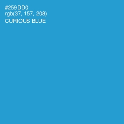 #259DD0 - Curious Blue Color Image